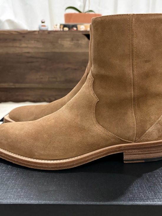 Stuart Weitzman Augustine Nubuck / Suede Leather Boot Chestnut / Tan main image 5
